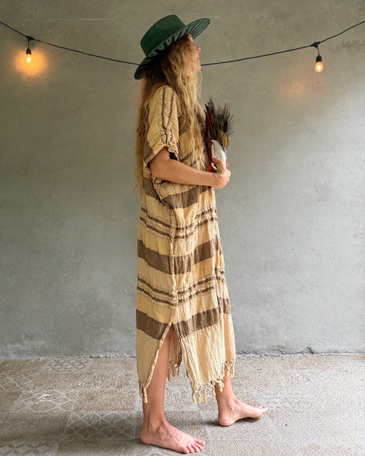 Crystalina | Kuna Embroidered Caftan
