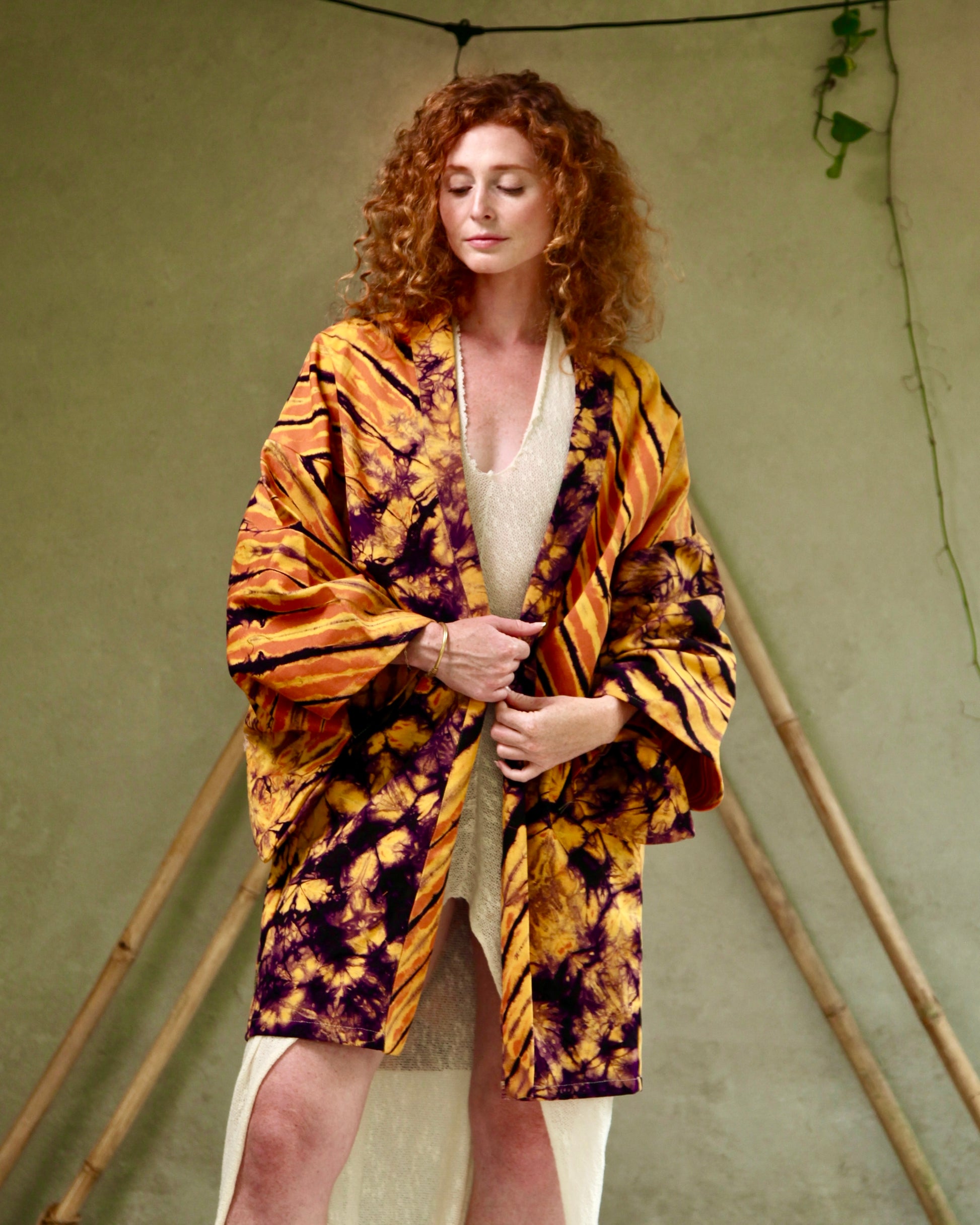 Orange Glorka Kimono