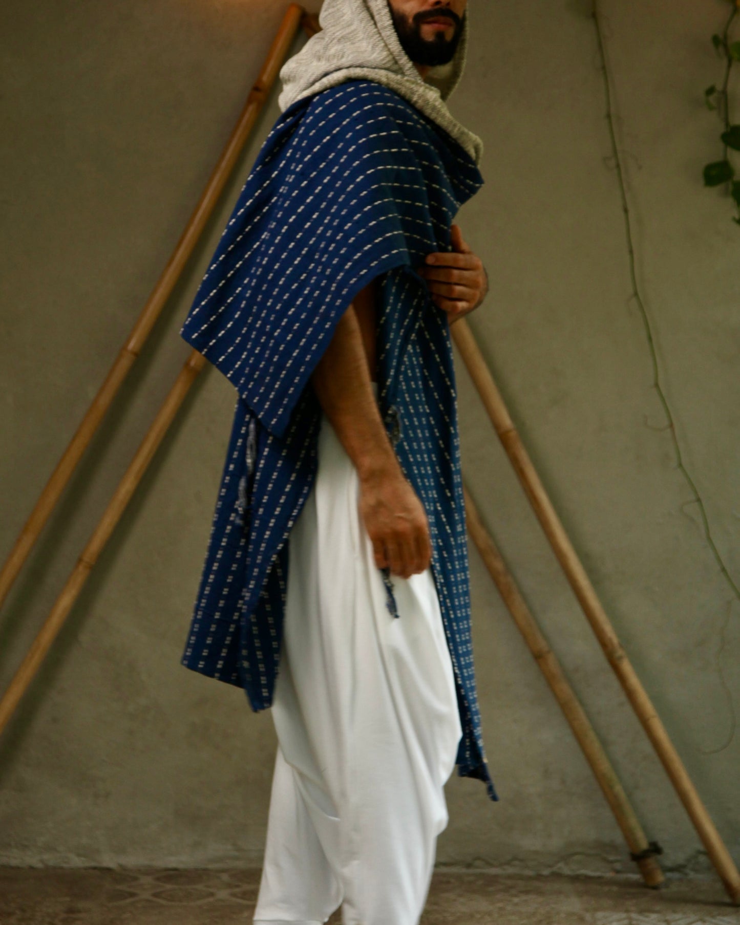 Blue Glorka Poncho