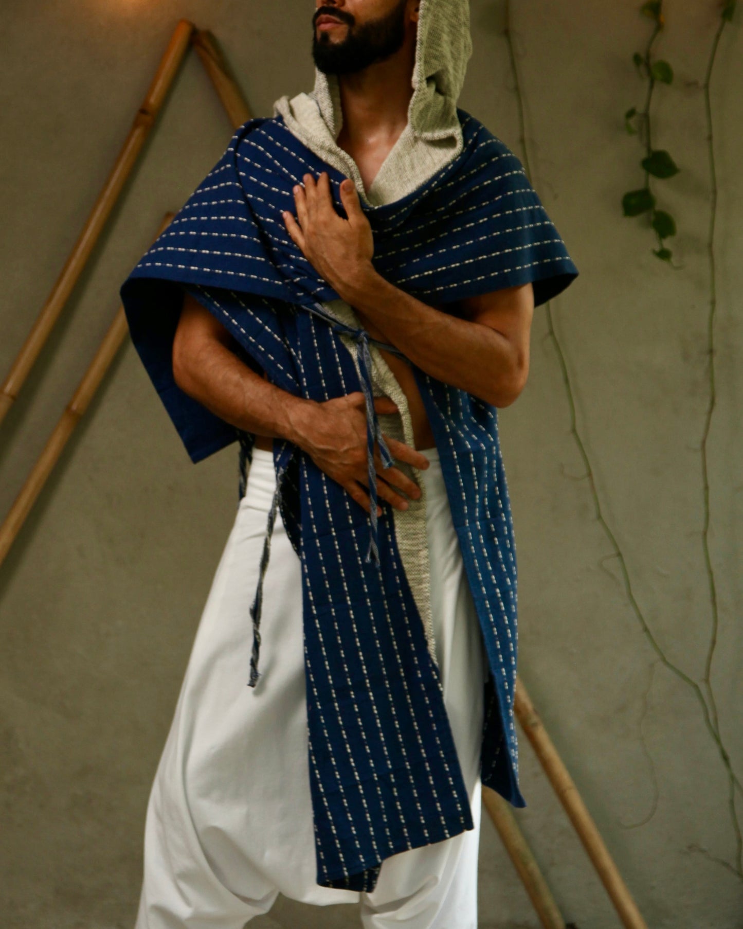 Blue Glorka Poncho