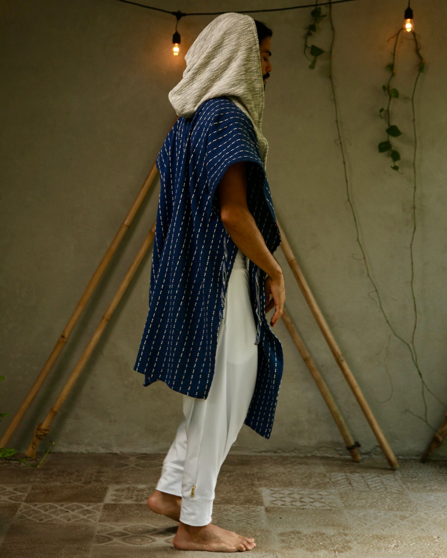 Blue Glorka Poncho