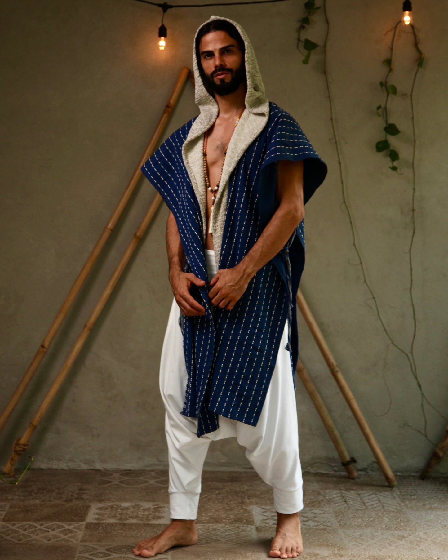 Blue Glorka Poncho