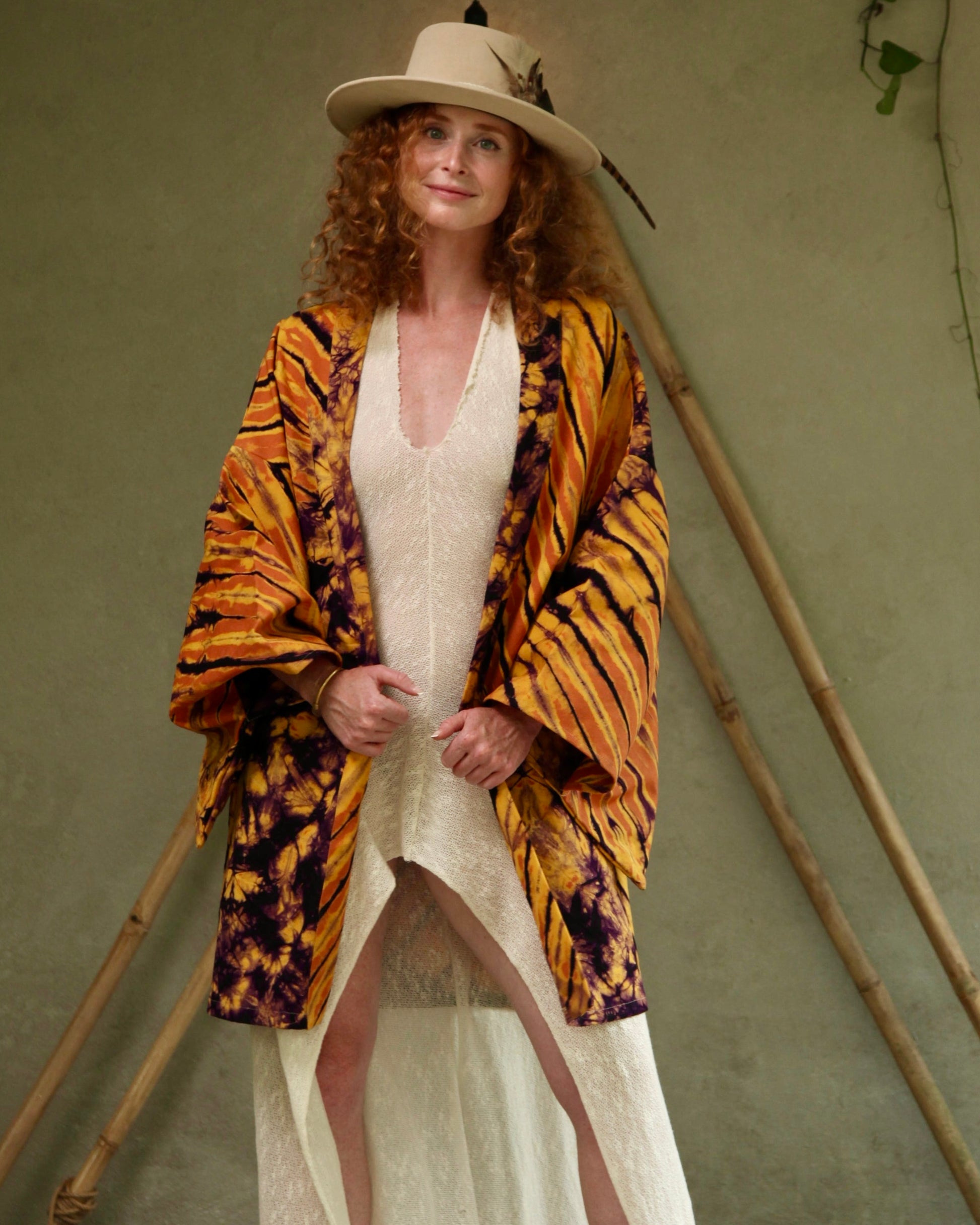 Orange Glorka Kimono