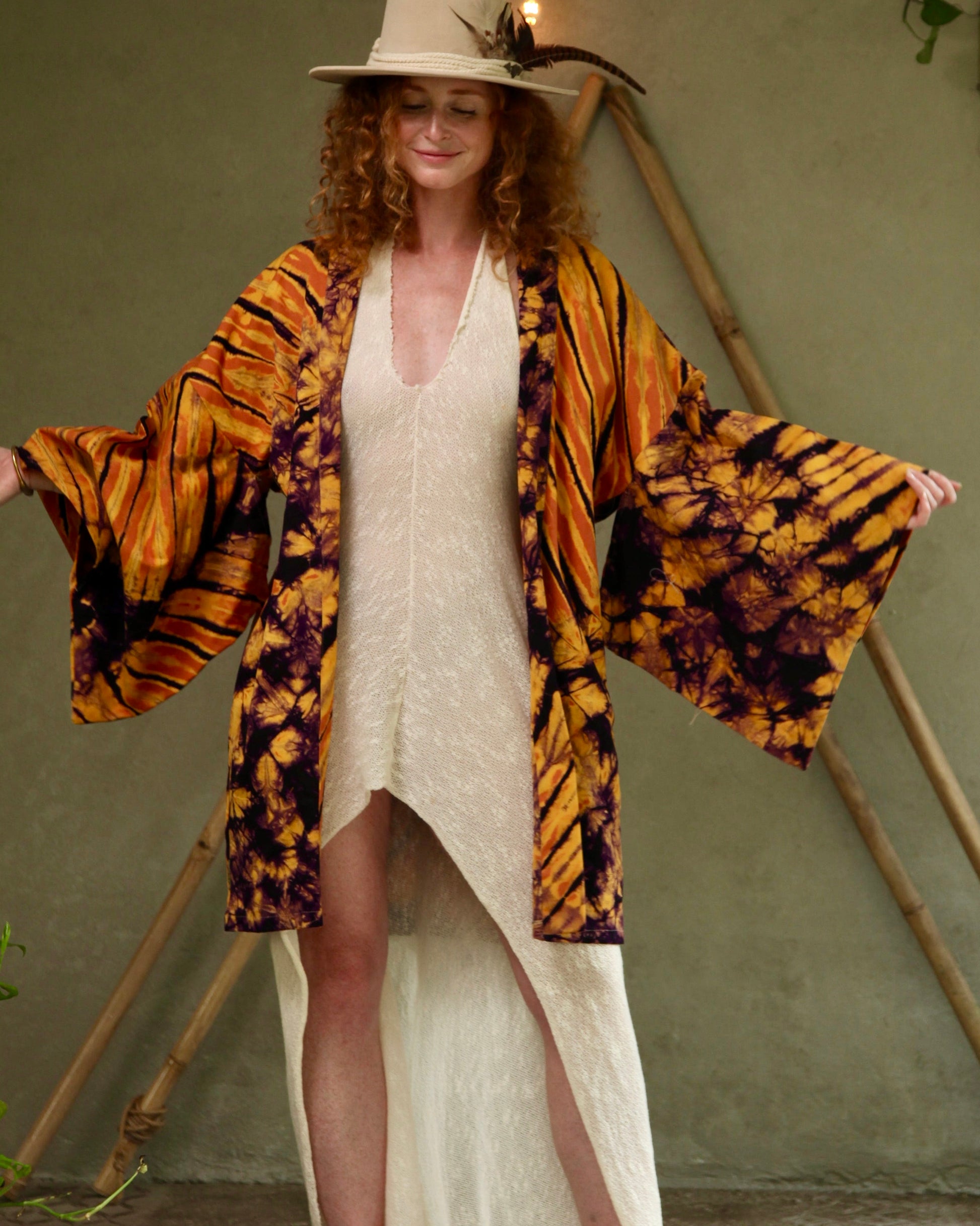 Orange Glorka Kimono