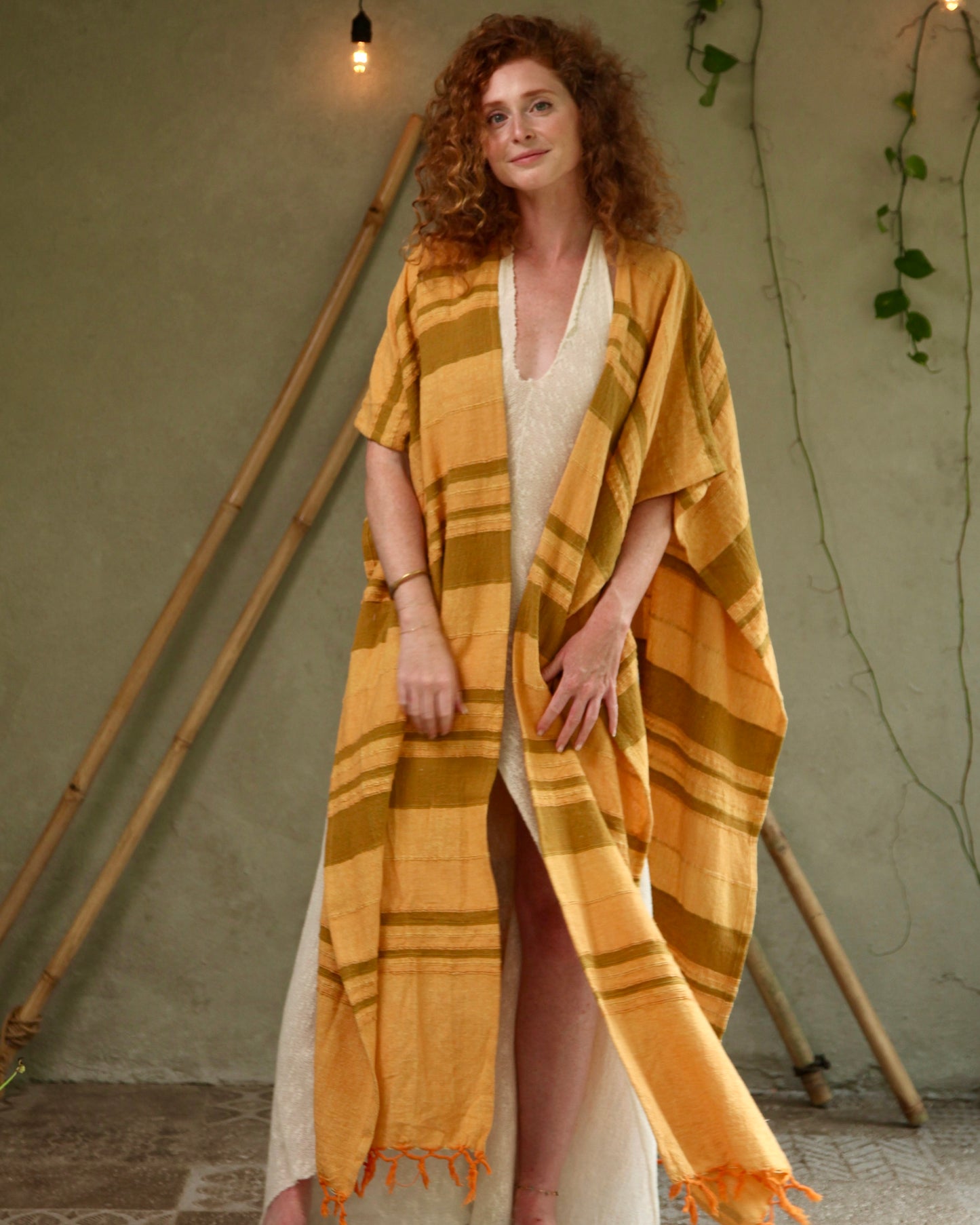 Orange Glorka Poncho