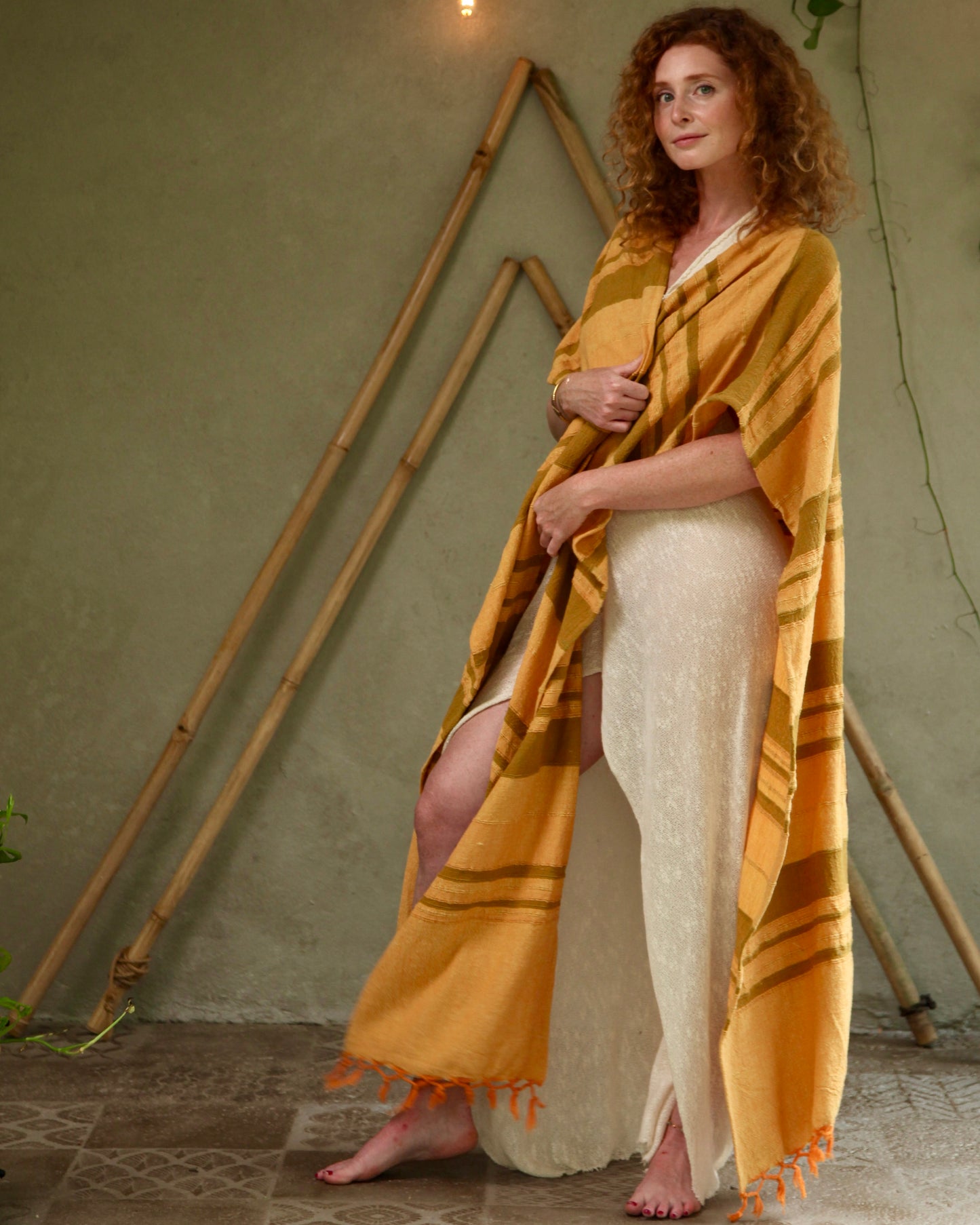 Orange Glorka Poncho