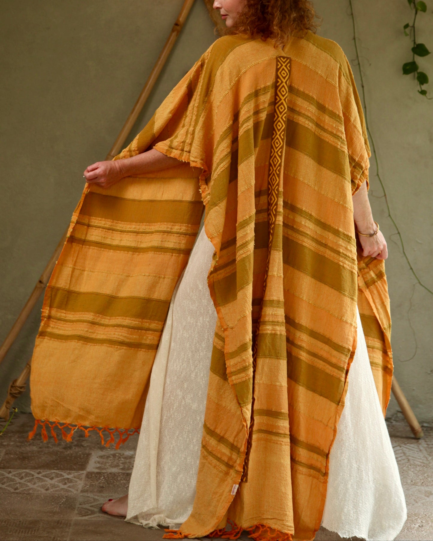 Orange Glorka Poncho