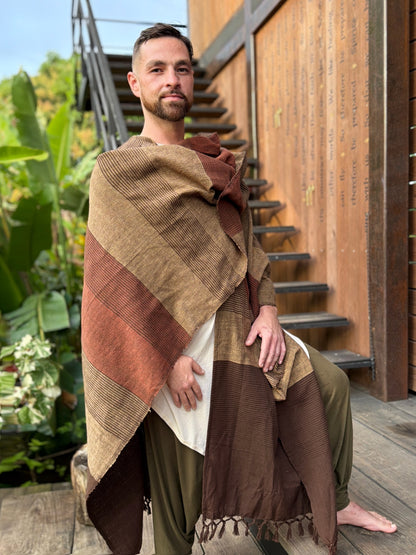 Mud | Handwoven Poncho | Him