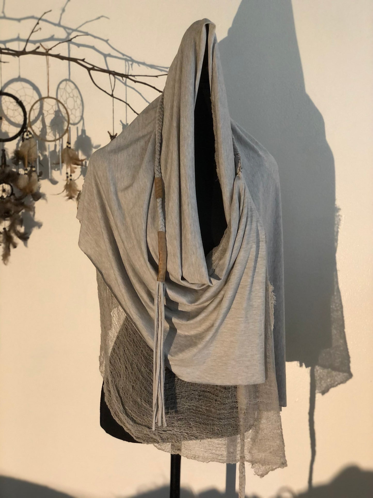 Lunara Desert Scarf | Stone Gray