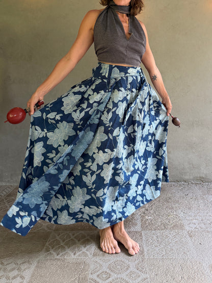 Floral Indigo | Skirt