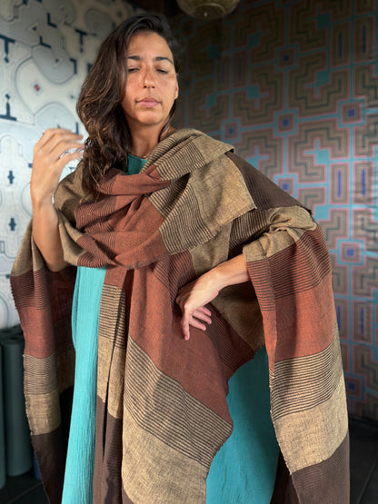 Mud | Handwoven Poncho | Her