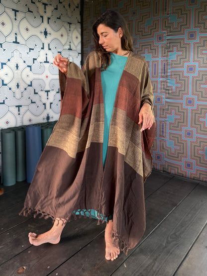Mud | Handwoven Poncho | Her