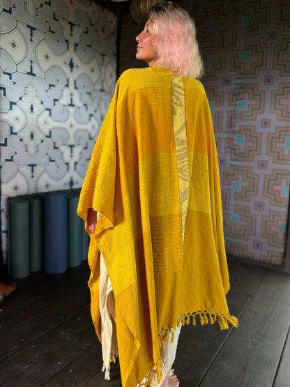 Jewel Yellow | Handwoven Poncho | Her