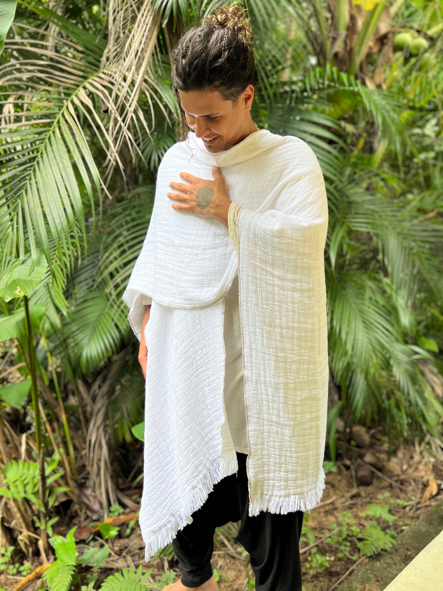 White Grace | Ceremony Shawl | Him