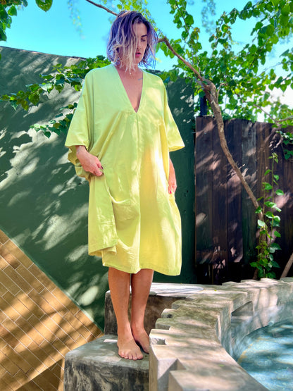 Pistachio Tone | 100% Cotton Caftan