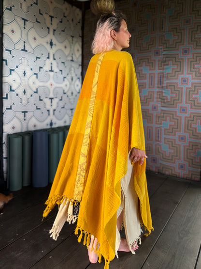 Jewel Yellow | Handwoven Poncho | Her