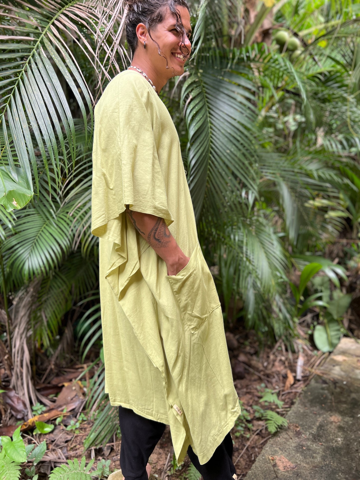 Pistachio Tone | 100% Cotton Caftan | Him