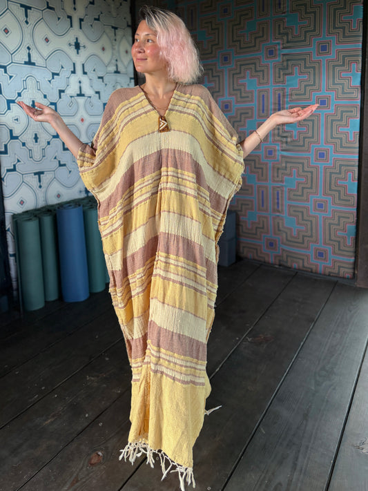 Crystalina | Kuna Embroidered Caftan