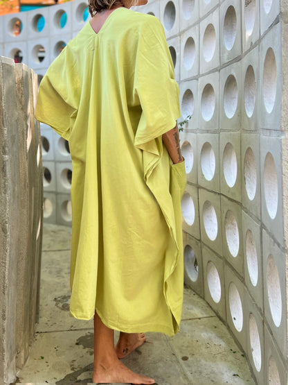 Pistachio Tone | 100% Cotton Caftan