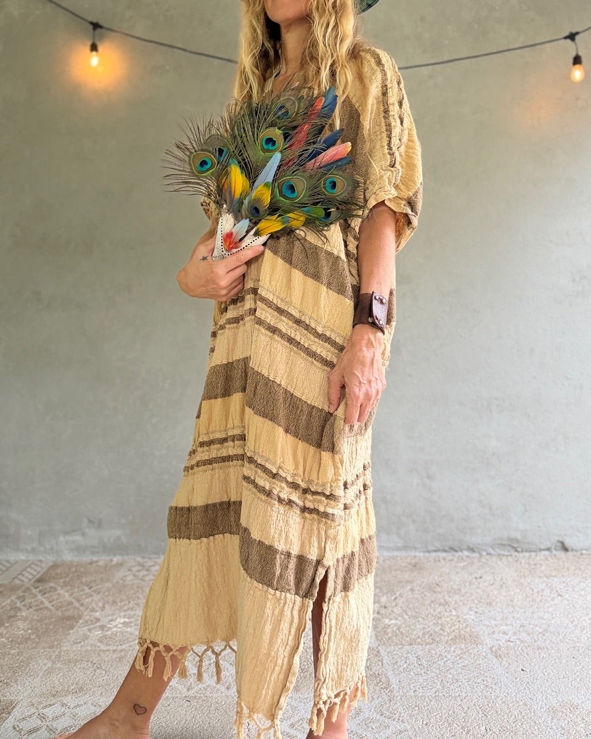 Crystalina | Kuna Embroidered Caftan