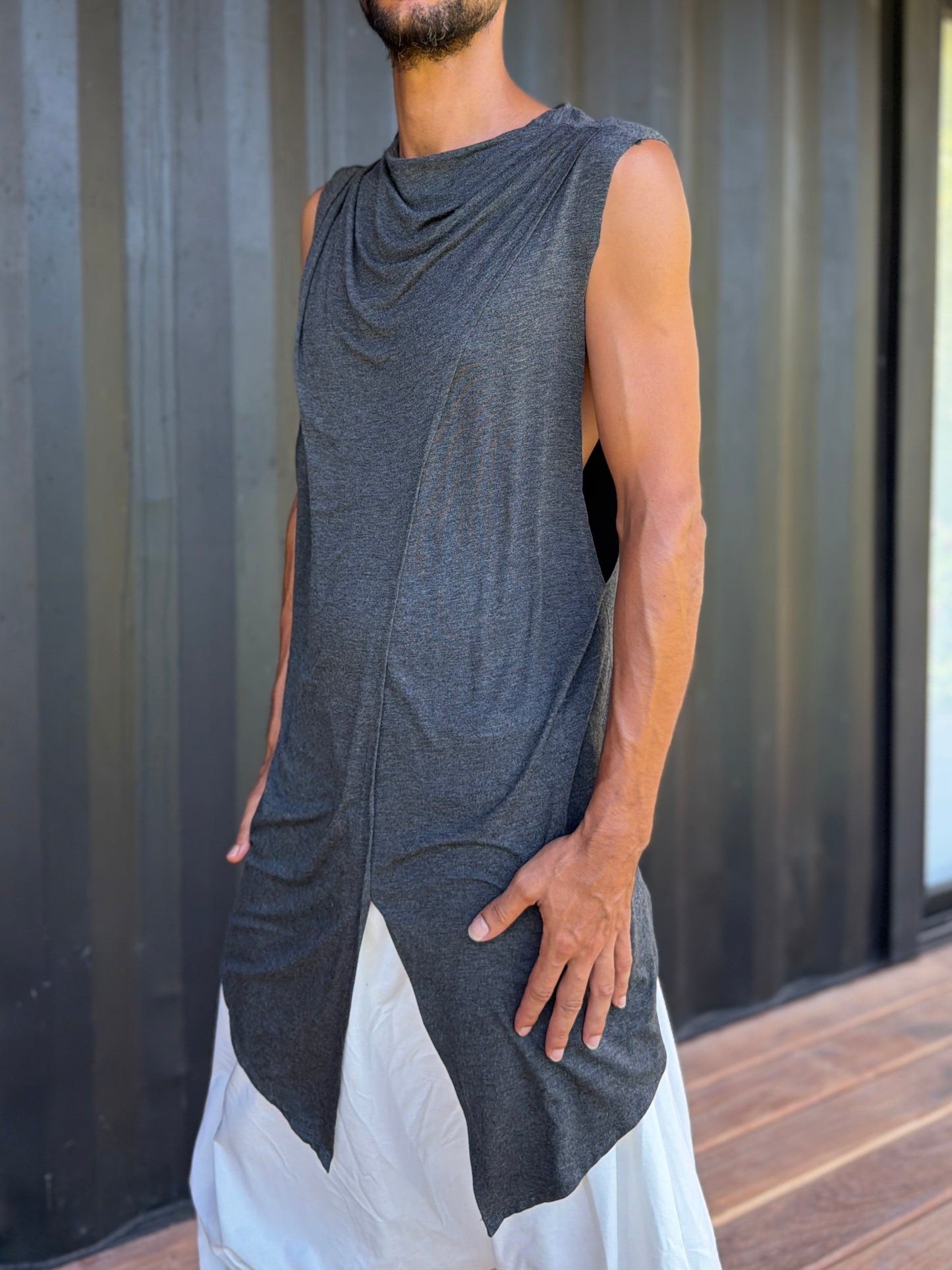 Grey Jedi Top | Sleeveless | Him