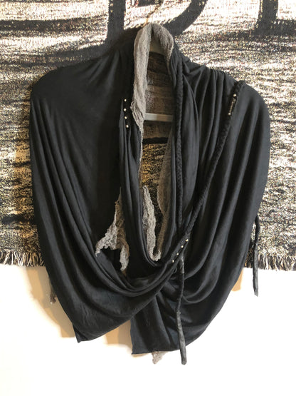 Lunara Desert Scarf | Black