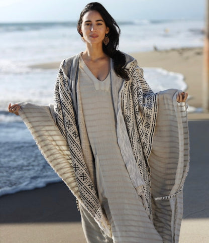 Enam | Hooded Poncho | Her