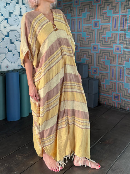 Crystalina | Kuna Embroidered Caftan