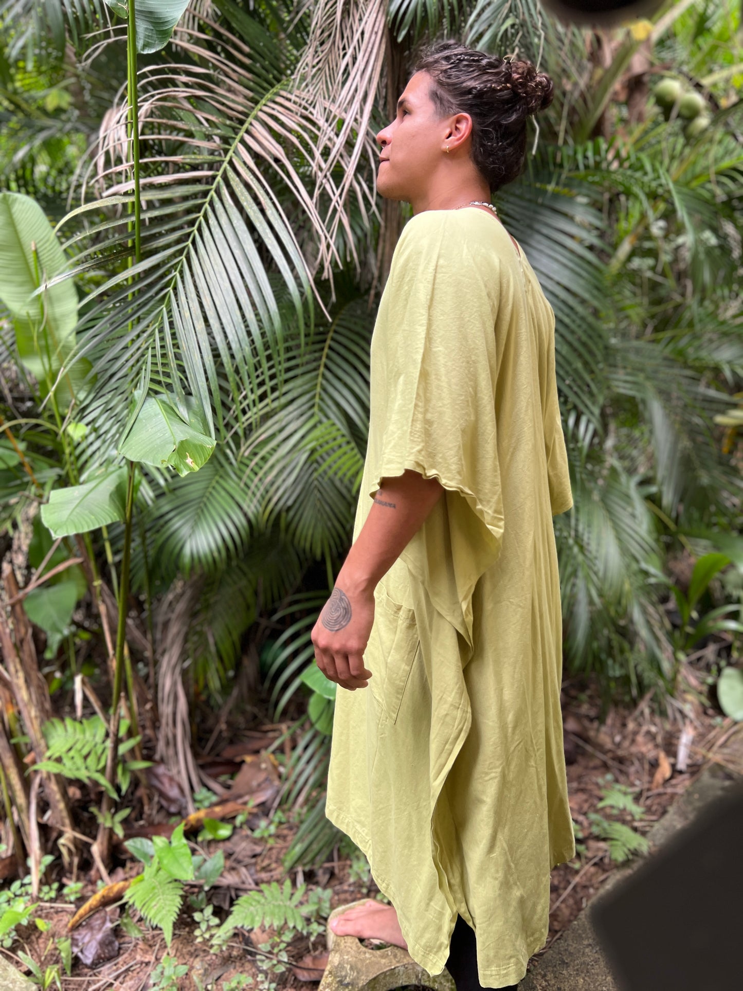 Pistachio Tone | 100% Cotton Caftan | Him