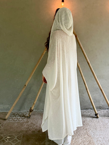 White Sage | Hooded Kimono