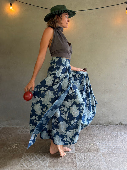 Floral Indigo | Skirt
