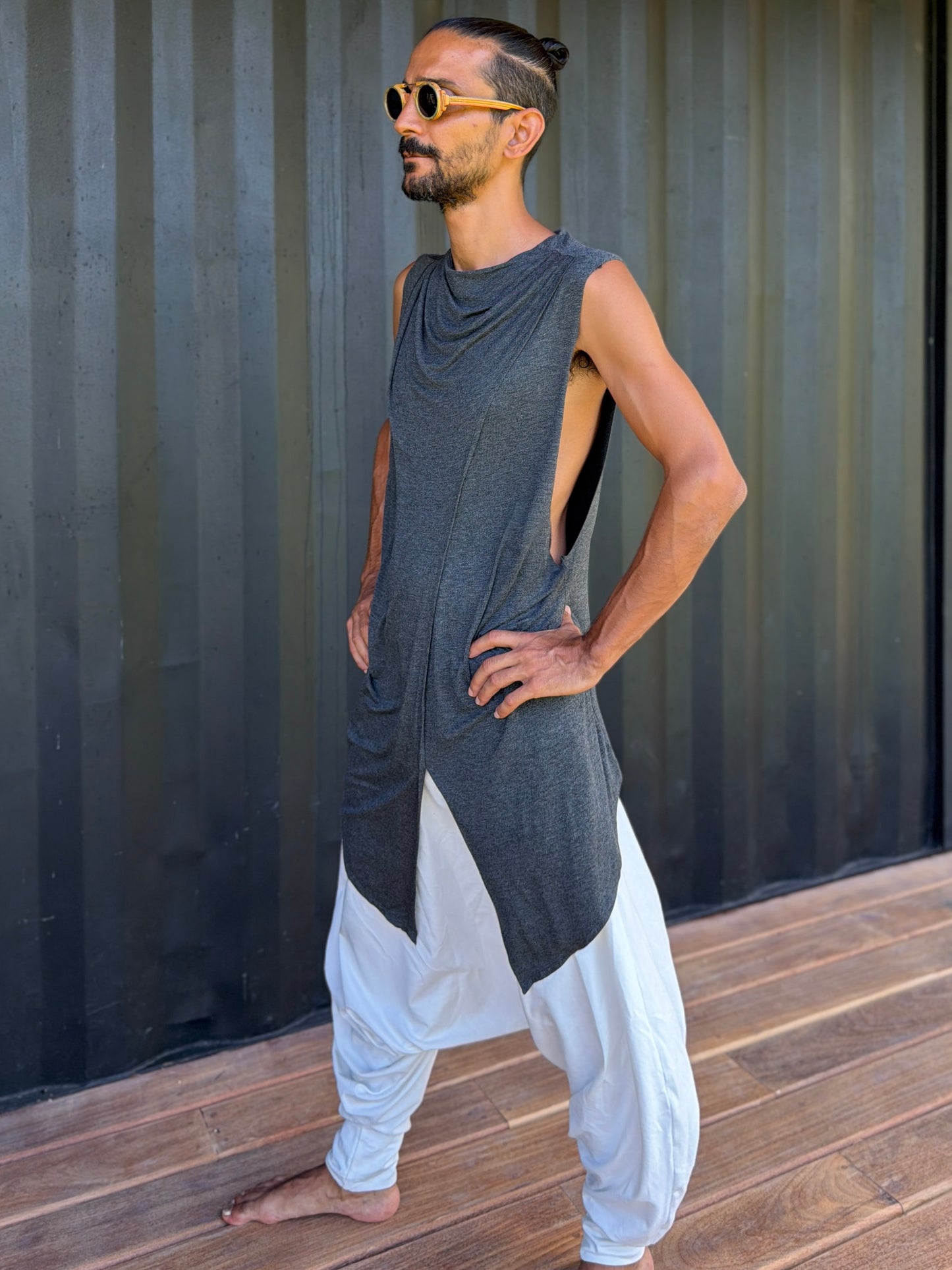Grey Jedi Top | Sleeveless | Him