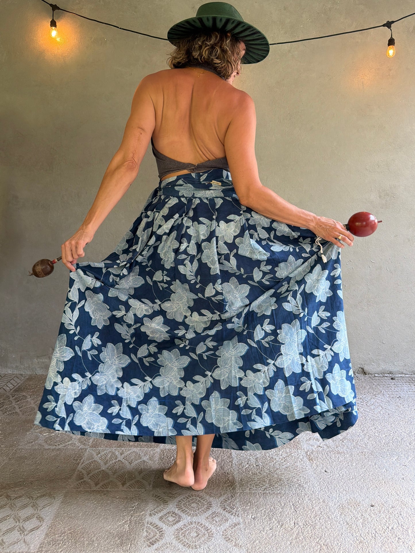 Floral Indigo | Skirt