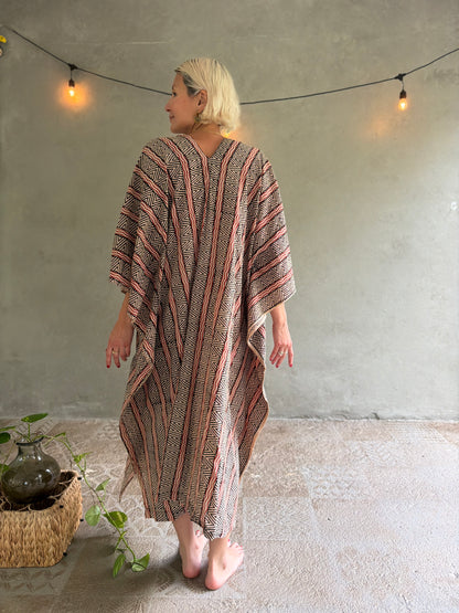 Ancestral Roots | Handblock Cotton Caftan