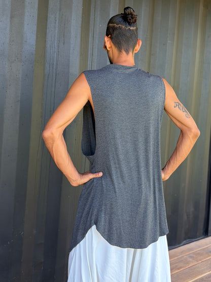 Grey Jedi Top | Sleeveless | Him