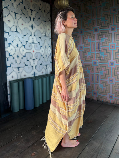 Crystalina | Kuna Embroidered Caftan