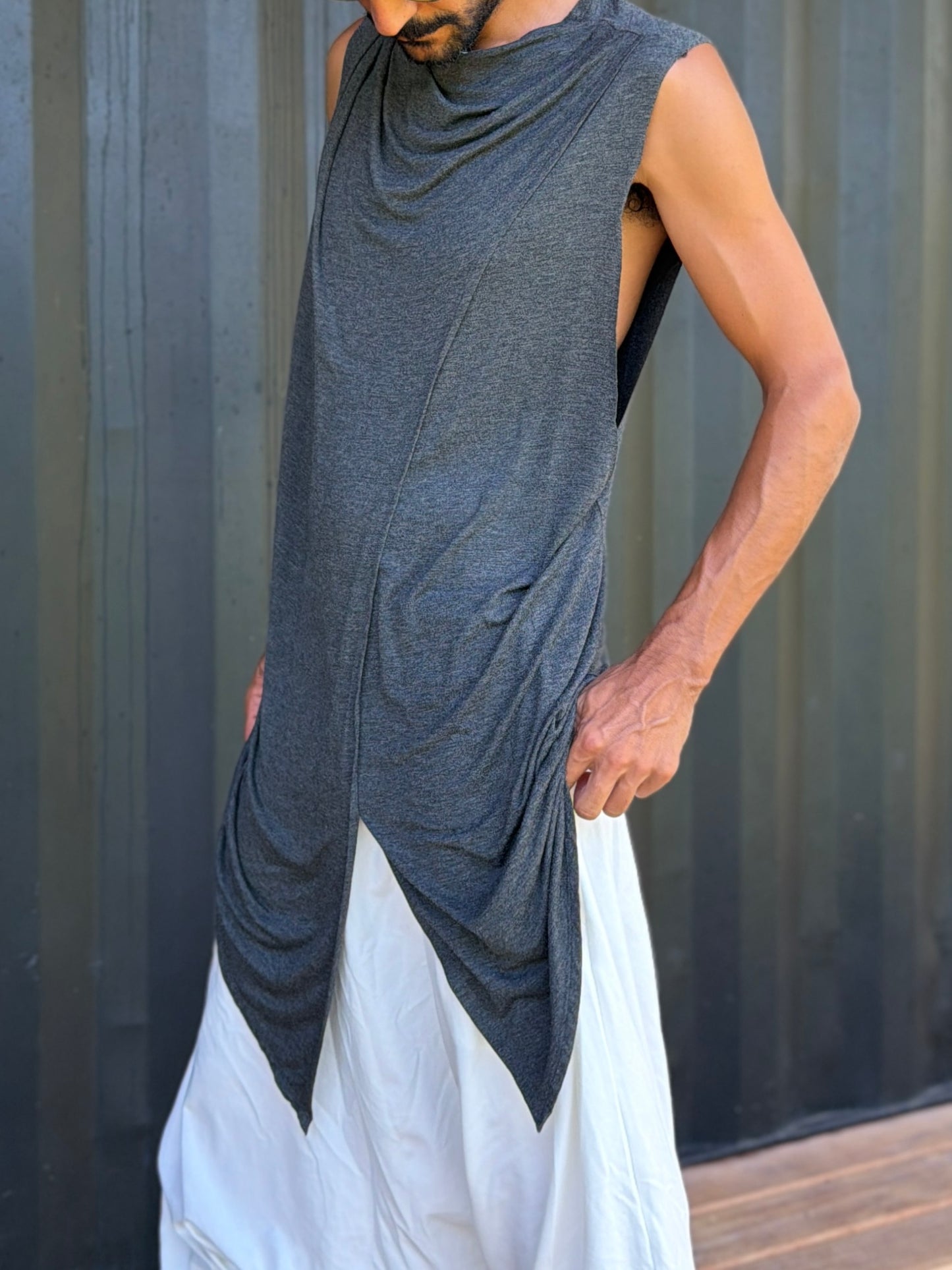 Grey Jedi Top | Sleeveless | Him