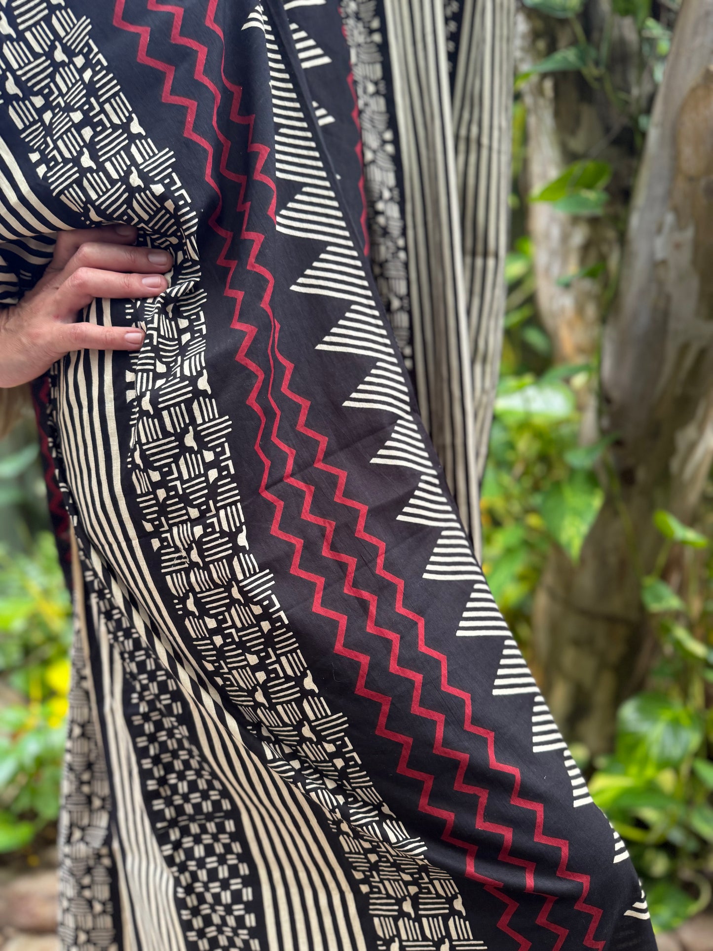 Ember Path Caftan | Red • Black • Earth