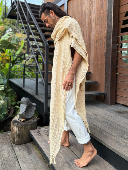 Odara | Handwoven Textured Poncho | Him