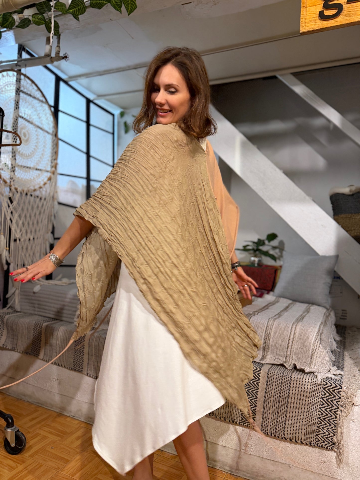 Lunara Desert Scarf | Amber