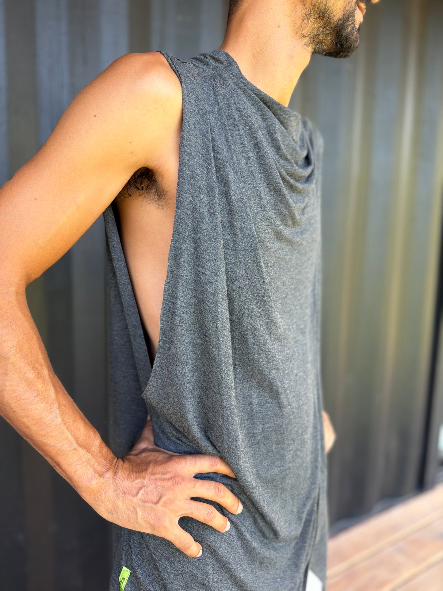 Grey Jedi Top | Sleeveless | Him