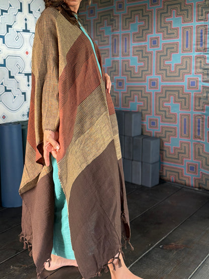 Mud | Handwoven Poncho | Her