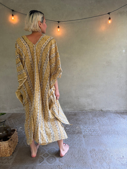 Sun | Handblock Cotton Caftan