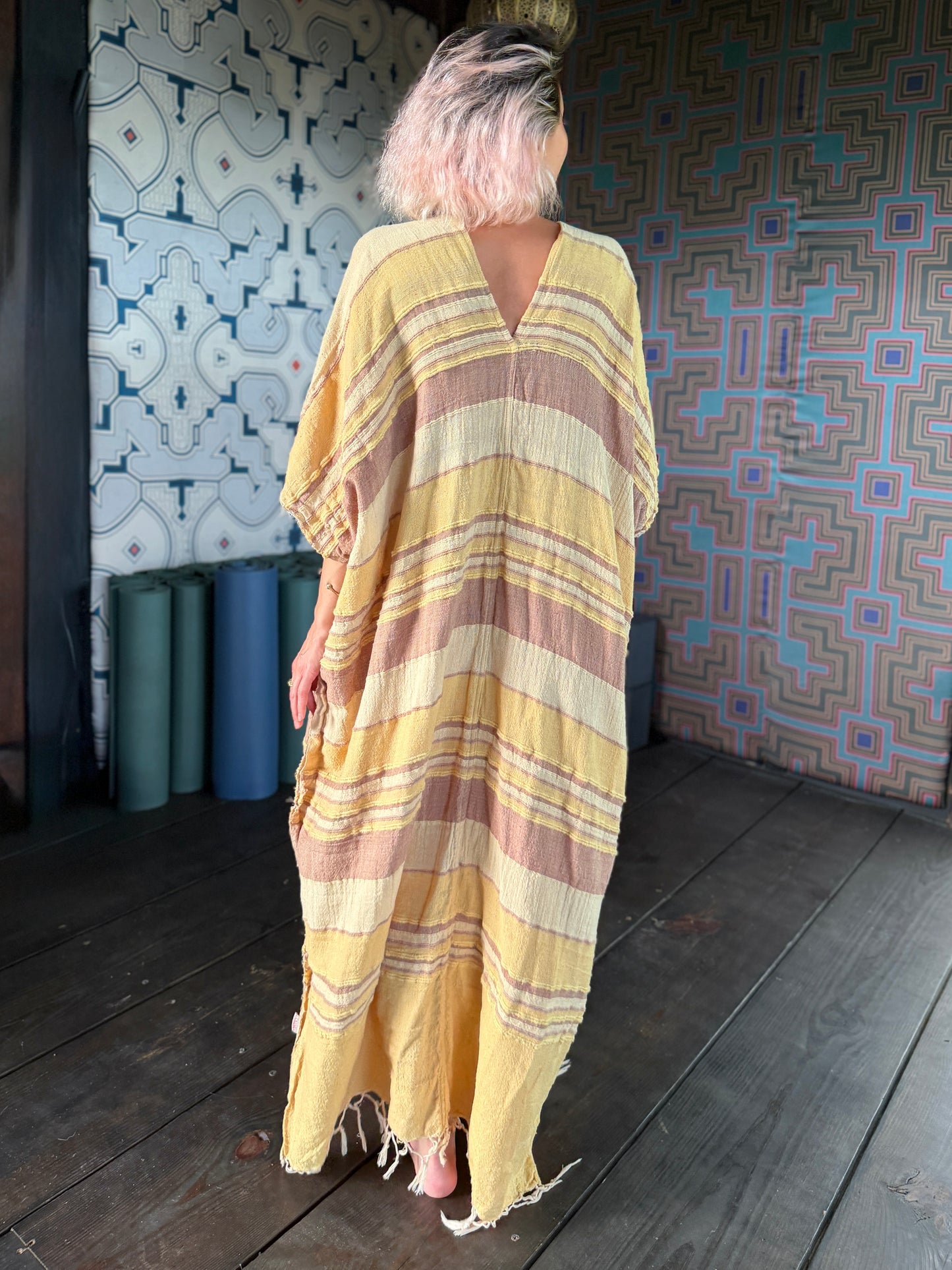 Crystalina | Kuna Embroidered Caftan