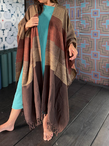 Mud | Handwoven Poncho | Her