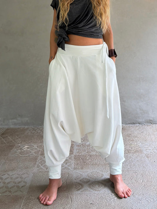 Deep Stretch White Pants | Her