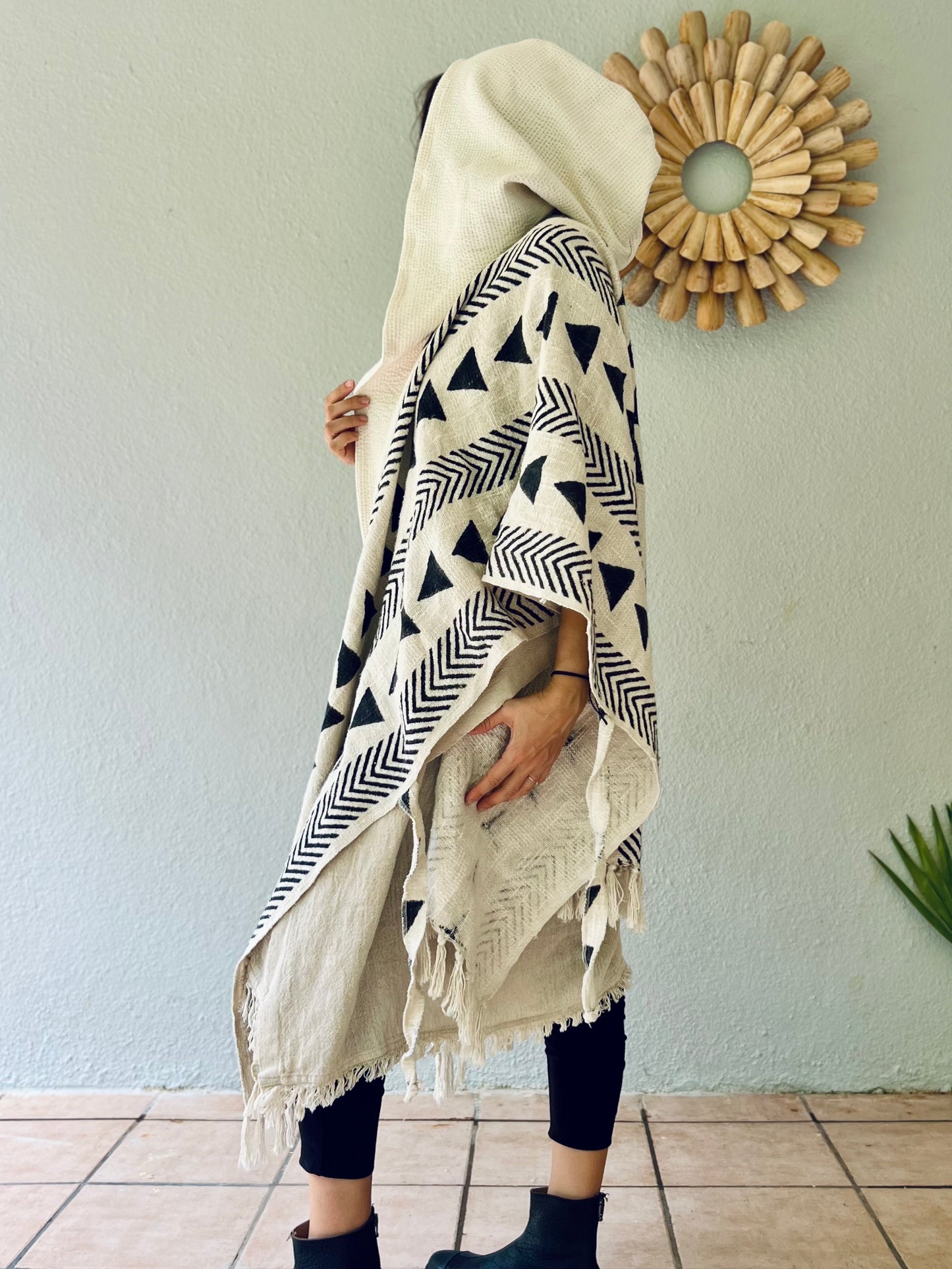 Snow Path | Handwoven Poncho