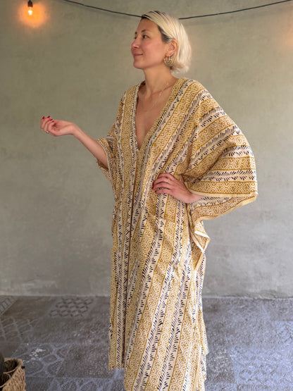 Sun | Handblock Cotton Caftan