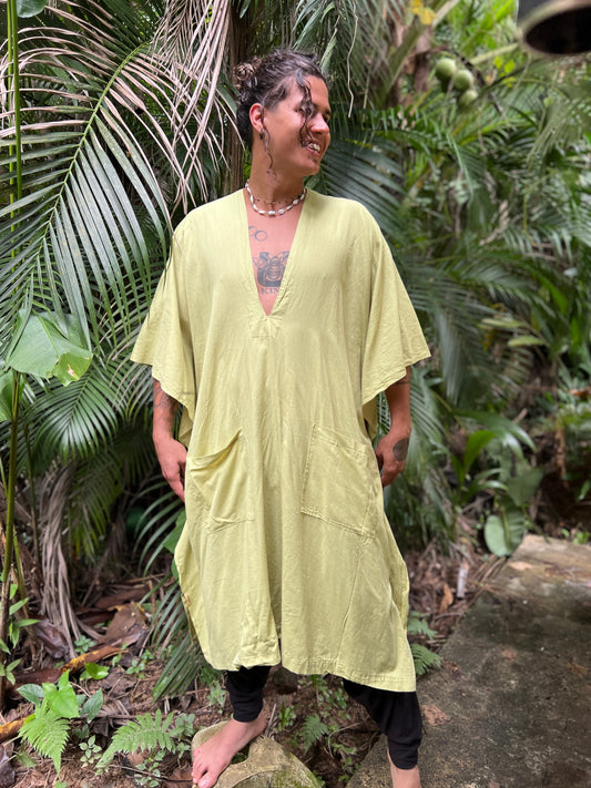 Pistachio Tone | 100% Cotton Caftan | Him