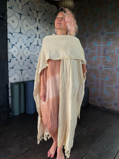 Odara | Handwoven Textured Poncho | Her